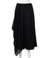 Draped Asymmetric Wide Pants